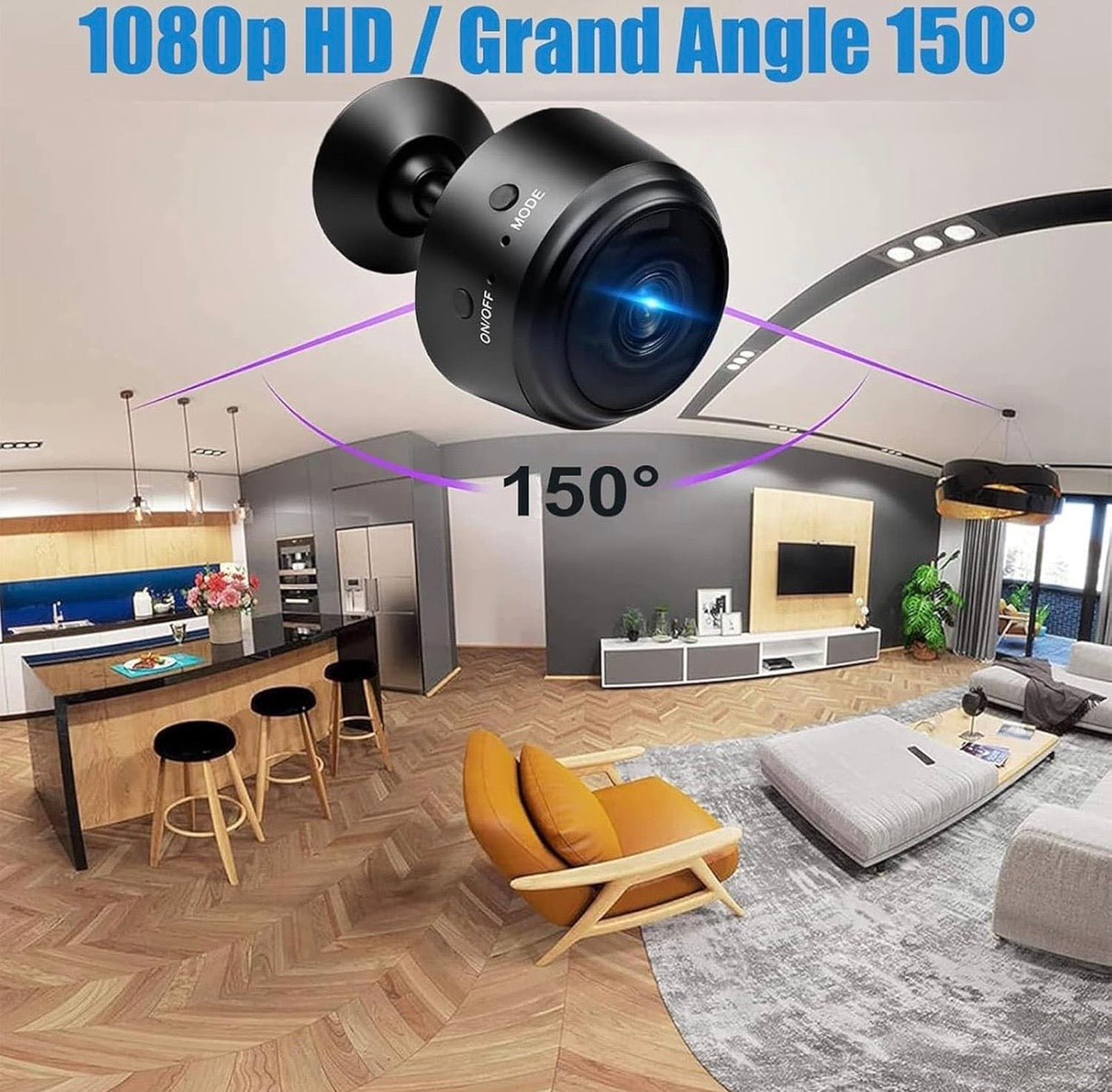 Mini Caméra WIFI HomeWatch-Securité Discrète HD 1080P