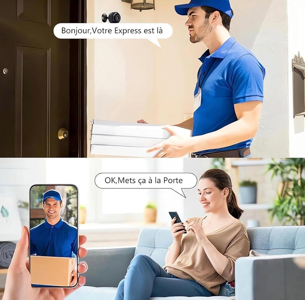 Mini Caméra WIFI HomeWatch-Securité Discrète HD 1080P