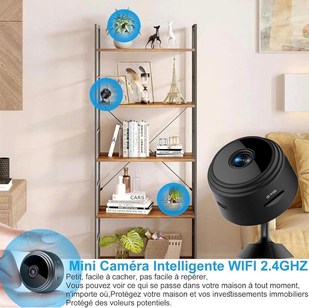 Mini Caméra WIFI HomeWatch-Securité Discrète HD 1080P